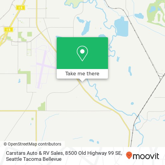 Carstars Auto & RV Sales, 8500 Old Highway 99 SE map