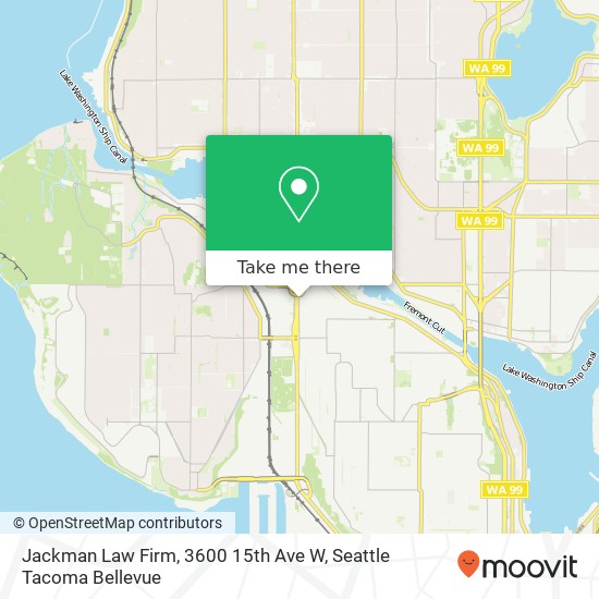 Jackman Law Firm, 3600 15th Ave W map