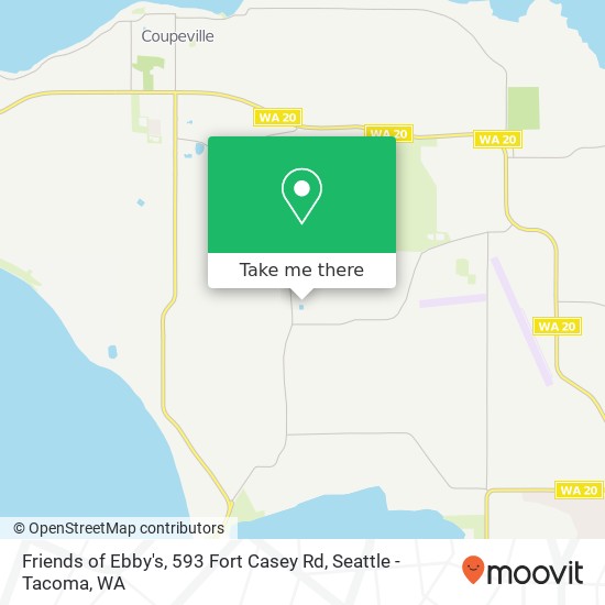 Mapa de Friends of Ebby's, 593 Fort Casey Rd