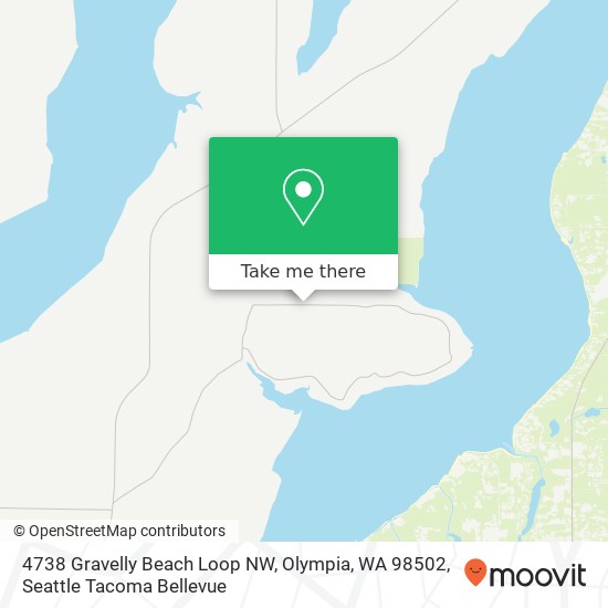 Mapa de 4738 Gravelly Beach Loop NW, Olympia, WA 98502