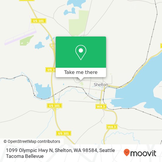 1099 Olympic Hwy N, Shelton, WA 98584 map