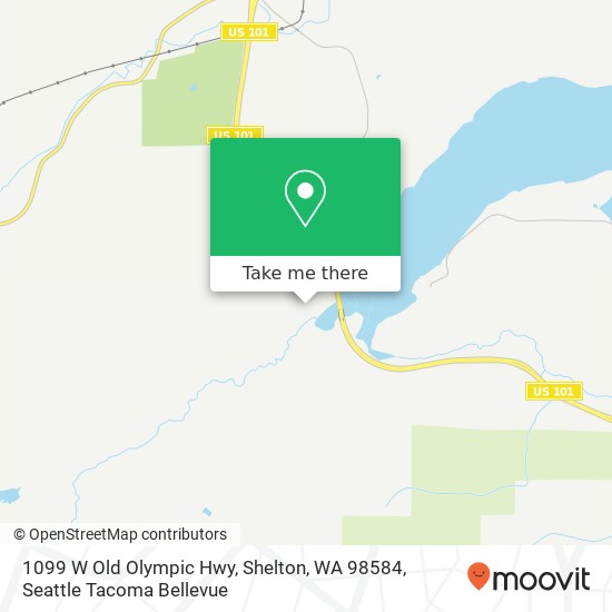 Mapa de 1099 W Old Olympic Hwy, Shelton, WA 98584