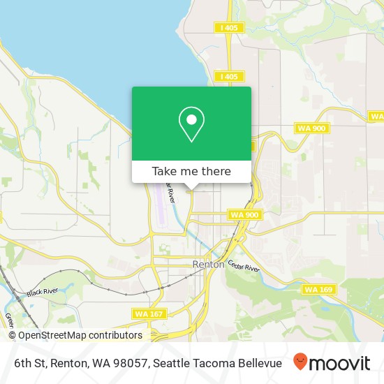 Mapa de 6th St, Renton, WA 98057