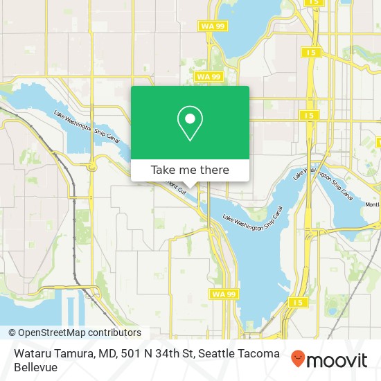 Mapa de Wataru Tamura, MD, 501 N 34th St