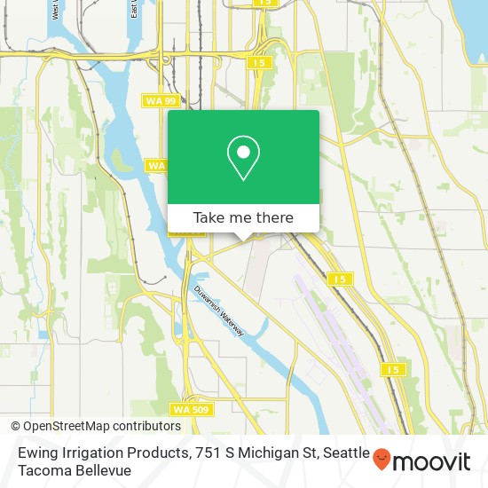 Mapa de Ewing Irrigation Products, 751 S Michigan St