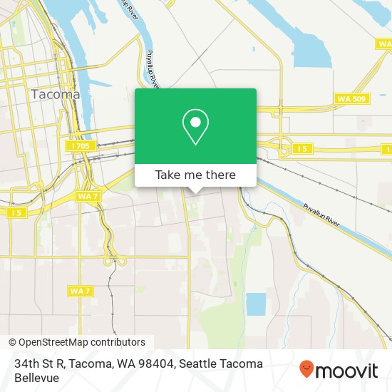 34th St R, Tacoma, WA 98404 map