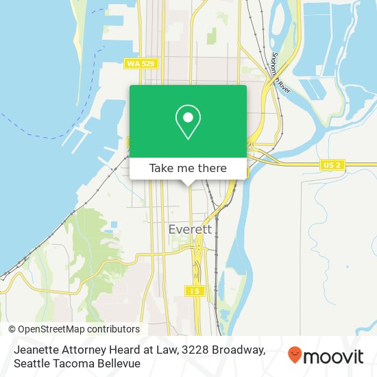 Mapa de Jeanette Attorney Heard at Law, 3228 Broadway
