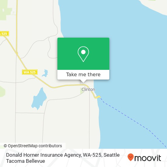 Donald Horner Insurance Agency, WA-525 map