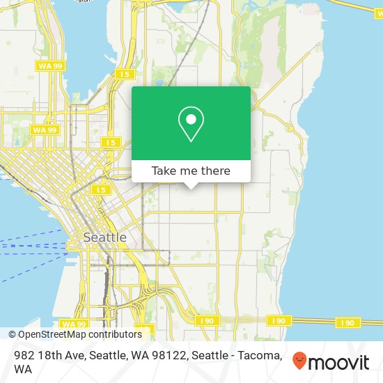 Mapa de 982 18th Ave, Seattle, WA 98122