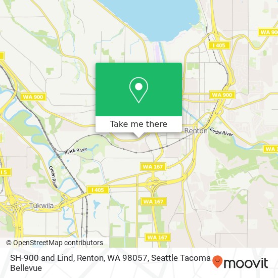 Mapa de SH-900 and Lind, Renton, WA 98057