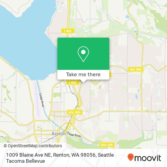 1009 Blaine Ave NE, Renton, WA 98056 map