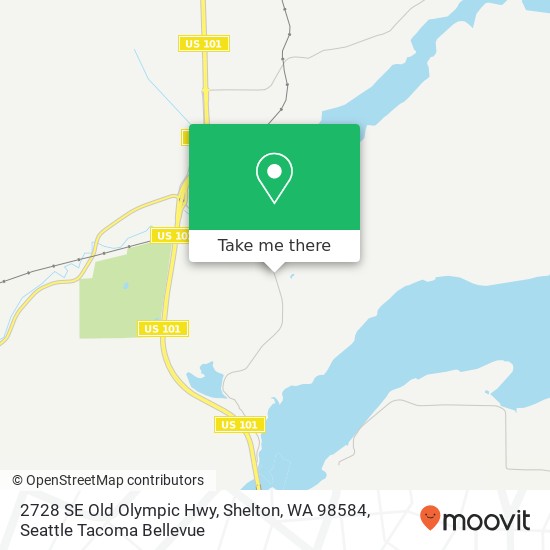 Mapa de 2728 SE Old Olympic Hwy, Shelton, WA 98584