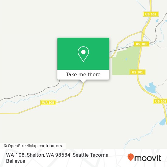 Mapa de WA-108, Shelton, WA 98584