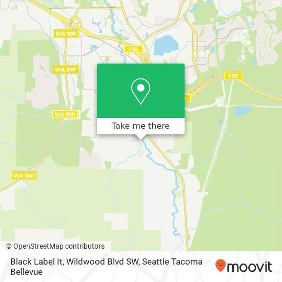 Black Label It, Wildwood Blvd SW map