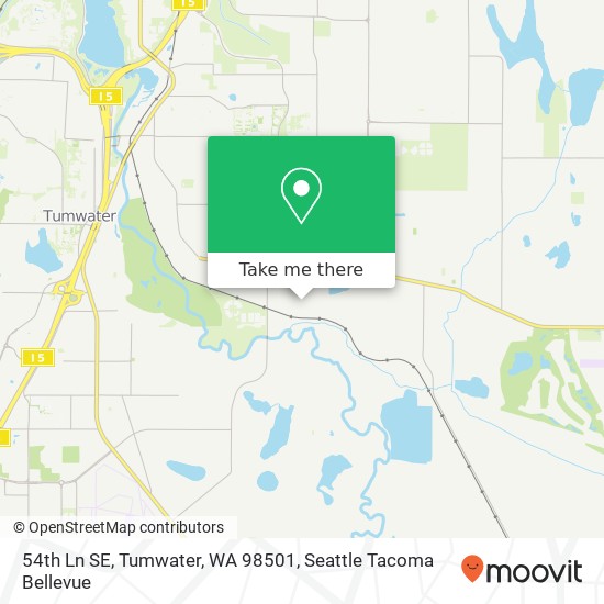 Mapa de 54th Ln SE, Tumwater, WA 98501