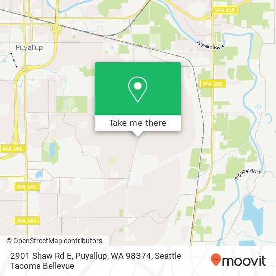 Mapa de 2901 Shaw Rd E, Puyallup, WA 98374