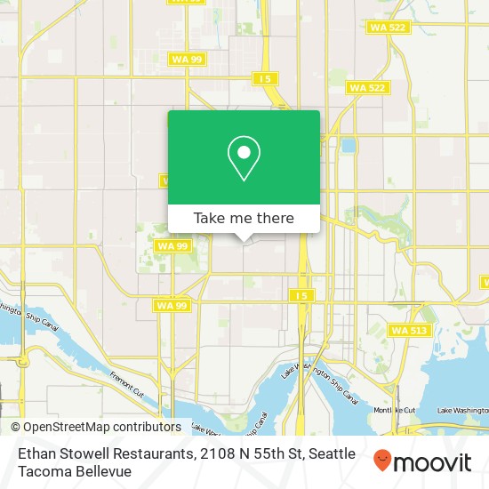 Ethan Stowell Restaurants, 2108 N 55th St map