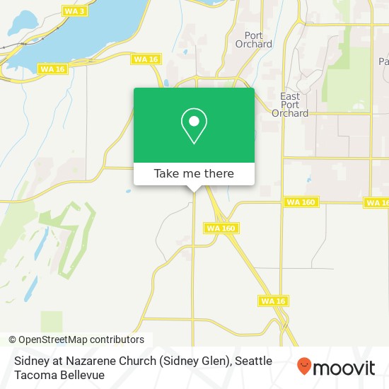Mapa de Sidney at Nazarene Church (Sidney Glen)