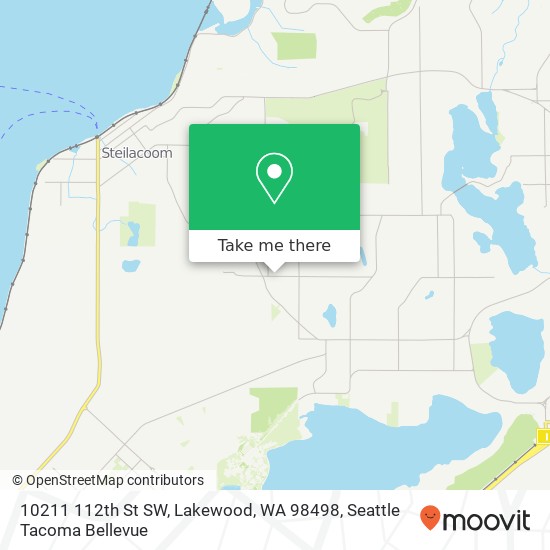 Mapa de 10211 112th St SW, Lakewood, WA 98498