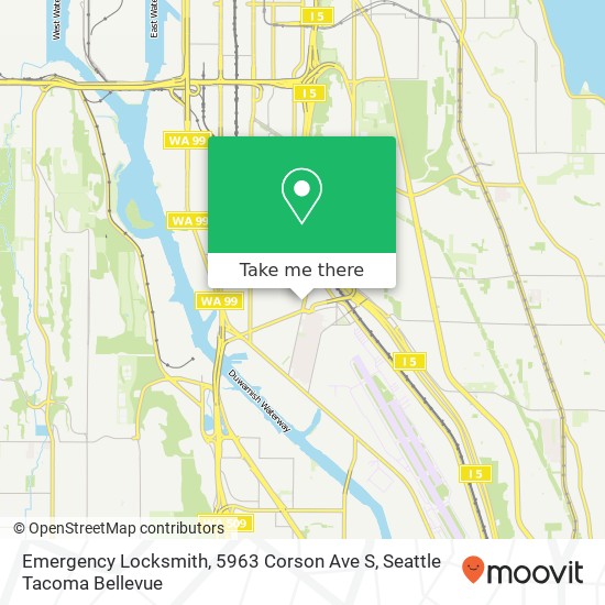 Emergency Locksmith, 5963 Corson Ave S map