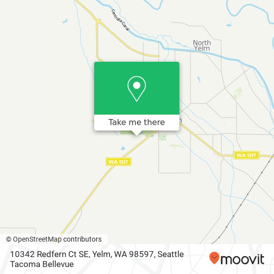 Mapa de 10342 Redfern Ct SE, Yelm, WA 98597