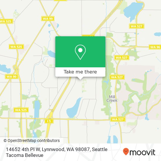 Mapa de 14652 4th Pl W, Lynnwood, WA 98087