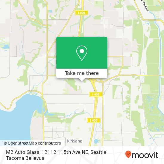 Mapa de M2 Auto Glass, 12112 115th Ave NE