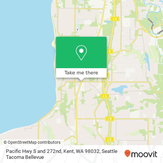 Pacific Hwy S and 272nd, Kent, WA 98032 map