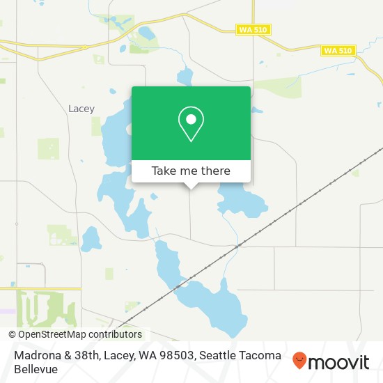 Mapa de Madrona & 38th, Lacey, WA 98503