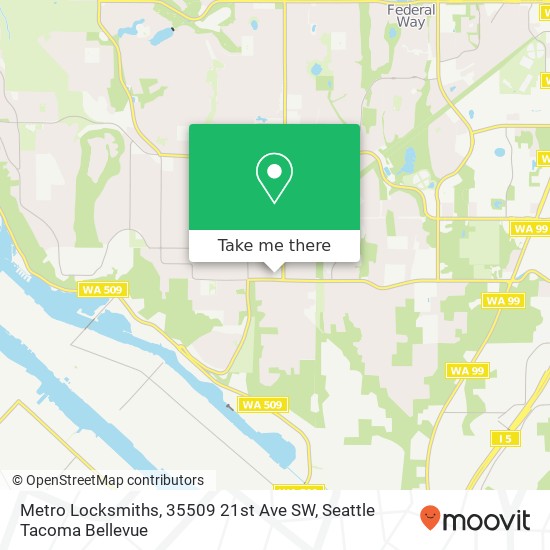 Mapa de Metro Locksmiths, 35509 21st Ave SW