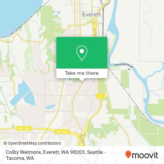 Mapa de Colby Wetmore, Everett, WA 98203