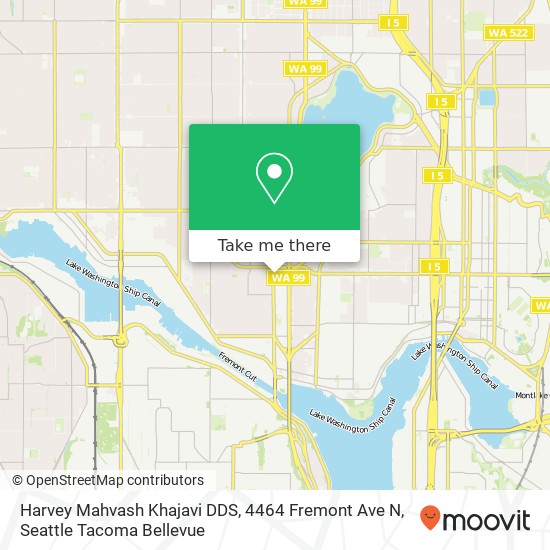 Mapa de Harvey Mahvash Khajavi DDS, 4464 Fremont Ave N
