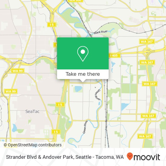 Mapa de Strander Blvd & Andover Park
