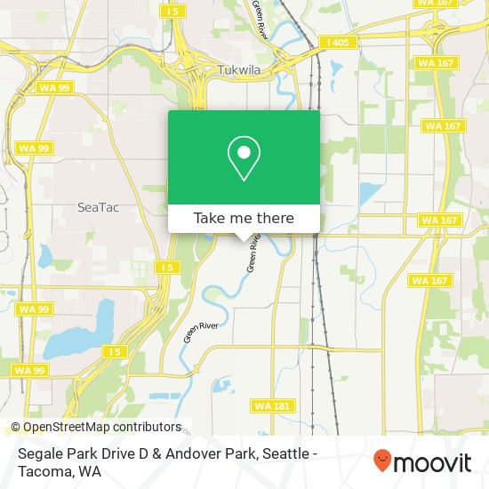 Mapa de Segale Park Drive D & Andover Park