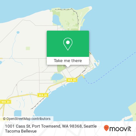 Mapa de 1001 Cass St, Port Townsend, WA 98368