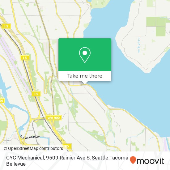 Mapa de CYC Mechanical, 9509 Rainier Ave S