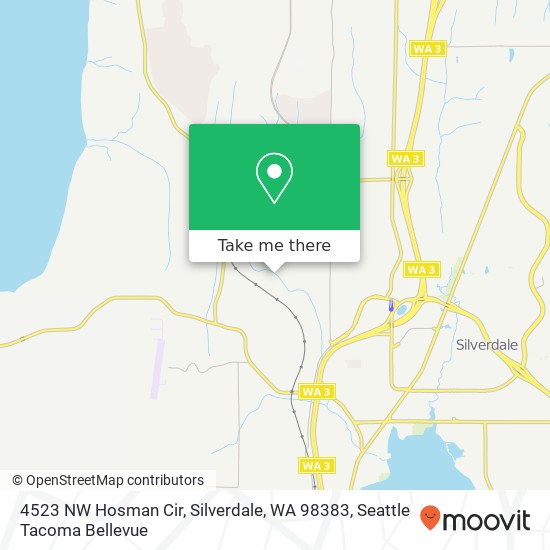 Mapa de 4523 NW Hosman Cir, Silverdale, WA 98383