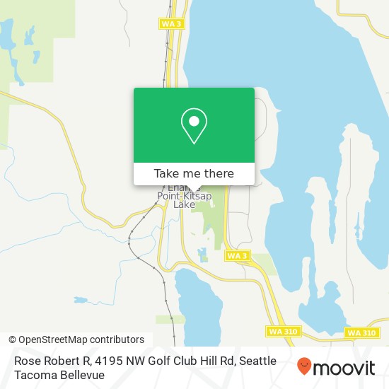 Mapa de Rose Robert R, 4195 NW Golf Club Hill Rd