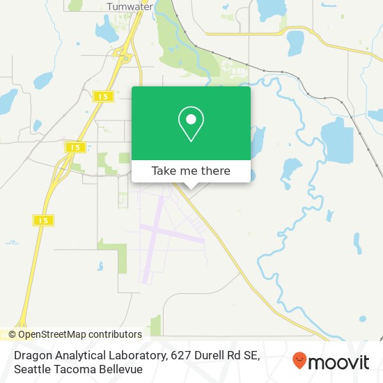 Mapa de Dragon Analytical Laboratory, 627 Durell Rd SE