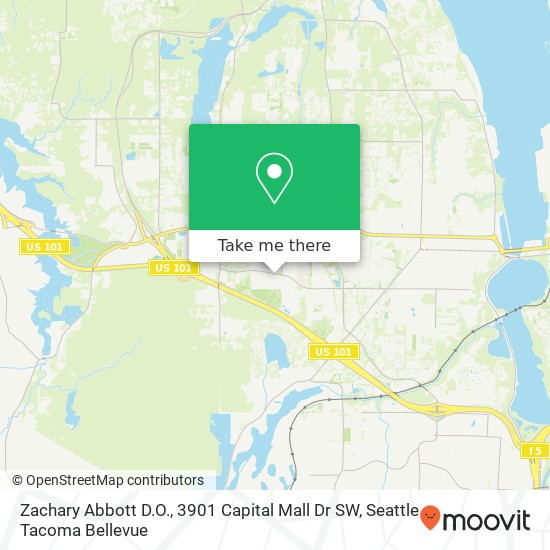 Mapa de Zachary Abbott D.O., 3901 Capital Mall Dr SW