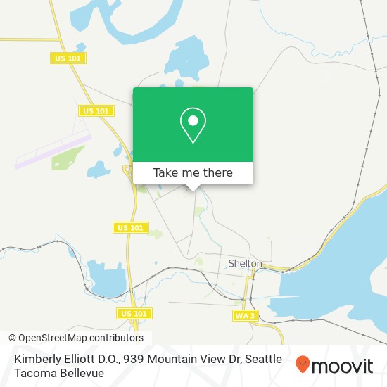 Kimberly Elliott D.O., 939 Mountain View Dr map
