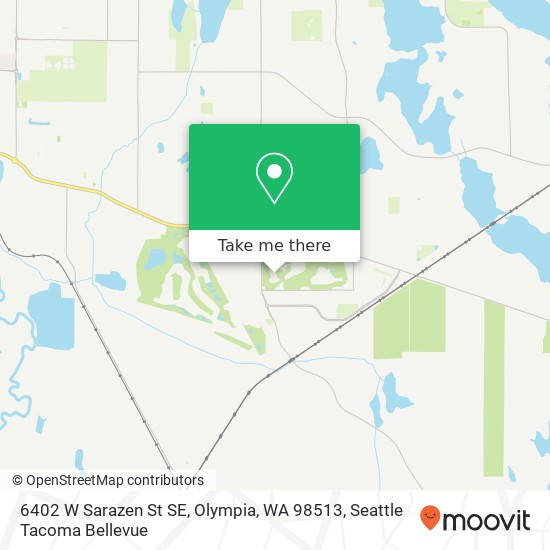 Mapa de 6402 W Sarazen St SE, Olympia, WA 98513