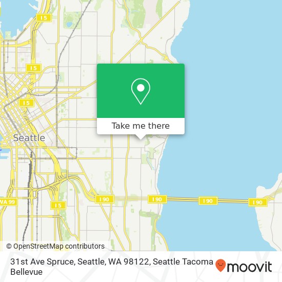 Mapa de 31st Ave Spruce, Seattle, WA 98122