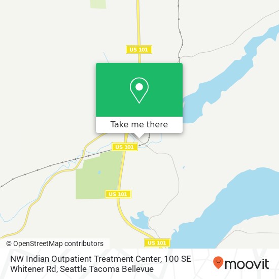 Mapa de NW Indian Outpatient Treatment Center, 100 SE Whitener Rd