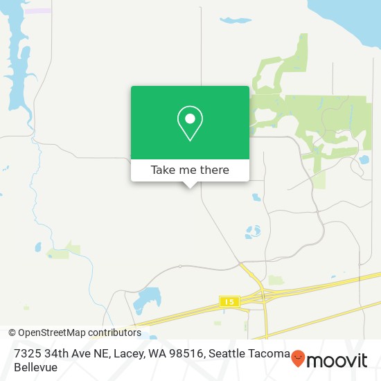 Mapa de 7325 34th Ave NE, Lacey, WA 98516