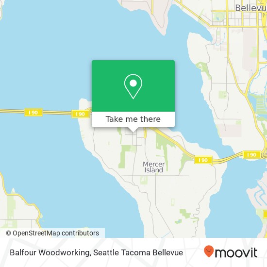 Balfour Woodworking map