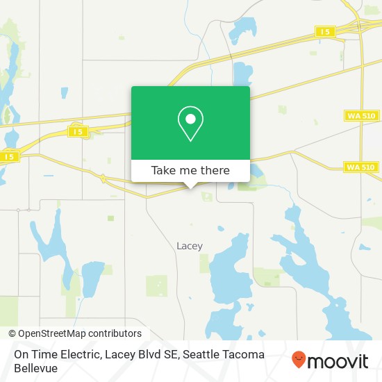 Mapa de On Time Electric, Lacey Blvd SE