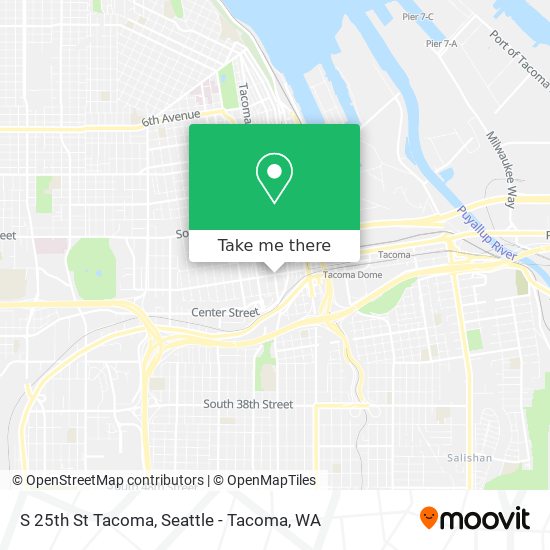 Mapa de S 25th St Tacoma