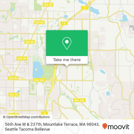 Mapa de 56th Ave W & 237th, Mountlake Terrace, WA 98043