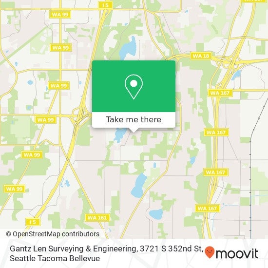 Mapa de Gantz Len Surveying & Engineering, 3721 S 352nd St